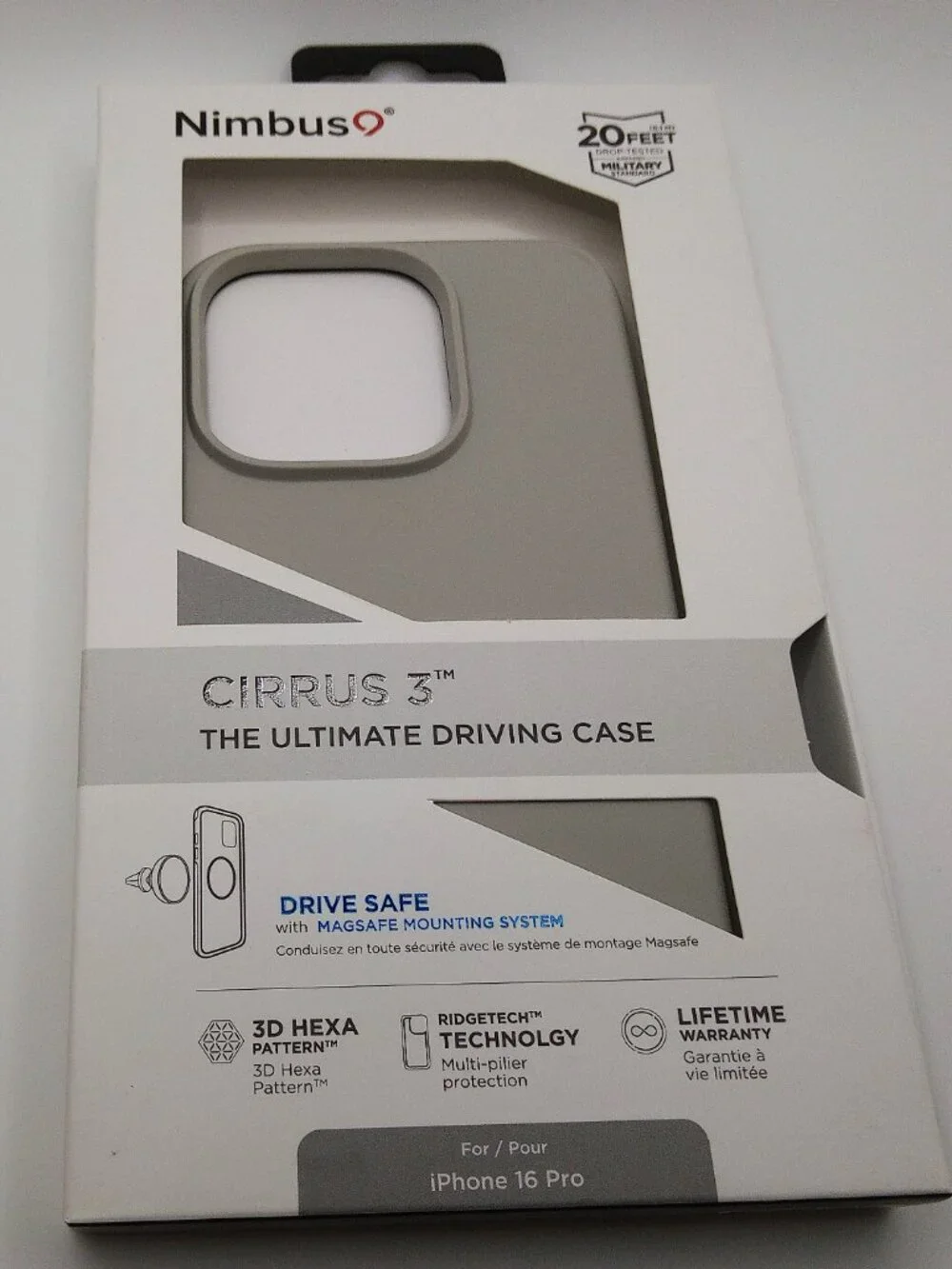 Nimbus9 Cirrus 3 – iPhone 16 Pro – MagSafe – Gray – NEW